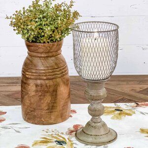 Mesh Metal Candle Stand
